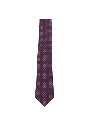 Kiton geometric-pattern tie - Blue