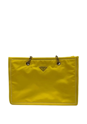 Prada Pre-Owned Tessuto Chain tote bag - Yellow
