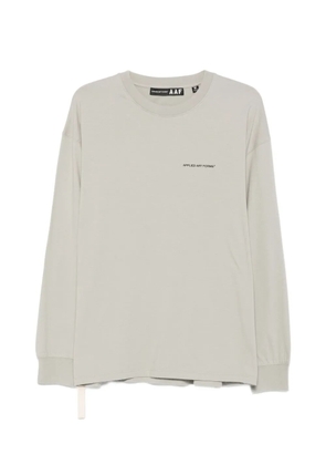 Applied Art Forms logo-print long-sleeves T-shirt - Grey