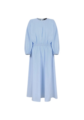 Fabiana Filippi monili-chain elasticated-waist midi dress - Blue