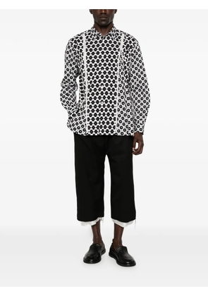 Comme des Garçons Homme Plus geometric-pattern shirt - Black