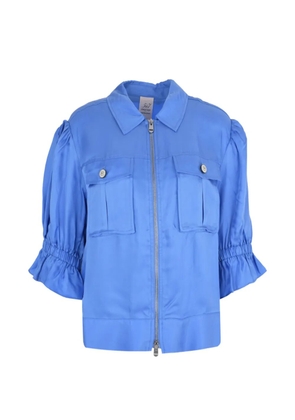 Cinq A Sept Holly puff-sleeve jacket - Blue