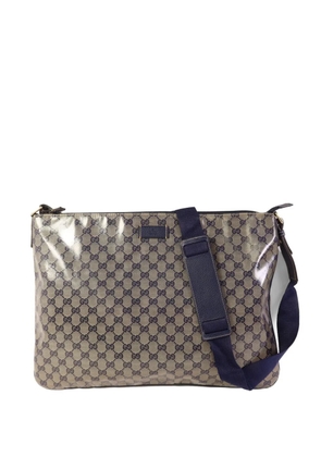 Gucci Pre-Owned GG-monogram coated-canvas shoulder bag - Neutrals