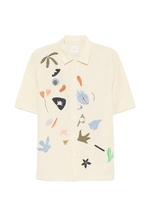 Paul Smith embroidered short-sleeve shirt - Neutrals