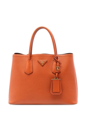 Prada Pre-Owned 2013-2025 Medium Saffiano Cuir Double satchel - Orange