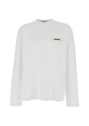Jacquemus logo-patch T-shirt - White