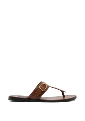 TOM FORD buckle-detail leather sandals - Brown