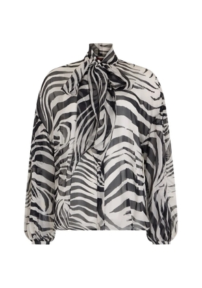 Max Mara zebra-print blouse - Black