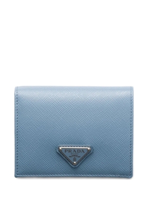 Prada small Saffiano leather wallet - Blue