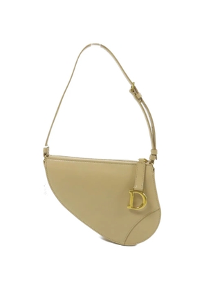 Christian Dior Pre-Owned Saddle leather shoulder bag - Neutrals
