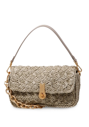 amato daniele Queen leather-strap shoulder bag - Neutrals