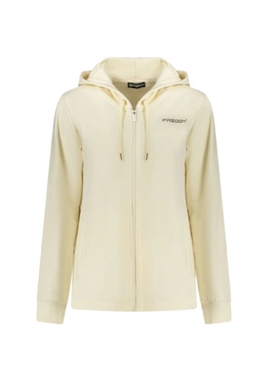 FREDDY logo-print zip-up hoodie - Neutrals