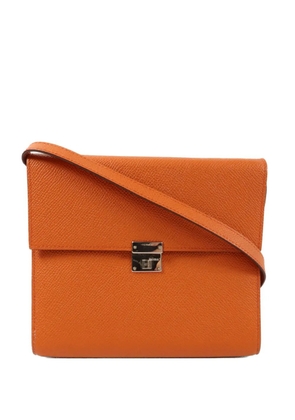 Hermès Pre-Owned 2019 Clic 16 leather crossbody bag - Orange