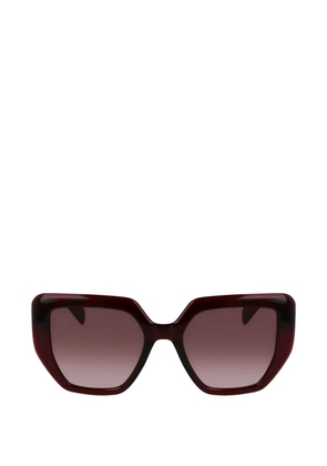 LIU JO twist-detail geometric-frame sunglasses - Red