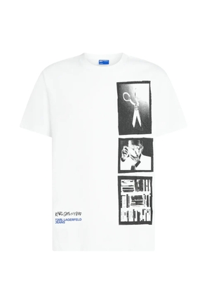 Karl Lagerfeld Jeans printed T-shirt - White