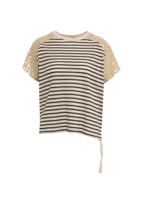 8pm striped T-shirt - Neutrals