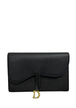 Christian Dior Pre-Owned Saddle chain pouch - Black
