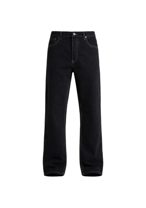 Off-White contrast-stitch jeans - Black