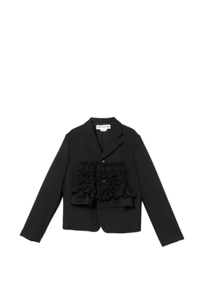 Comme Des Garçons Girl ruffled camp collar blazer - Black