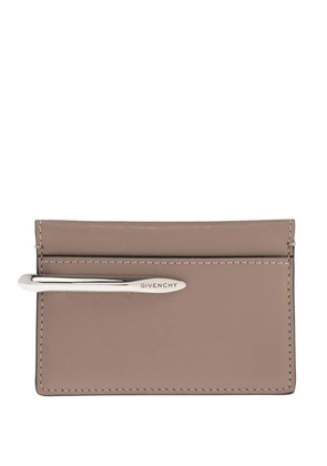 Givenchy logo-plaque card holder - Neutrals