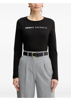 Armani Exchange long-sleeve T-shirt - Black