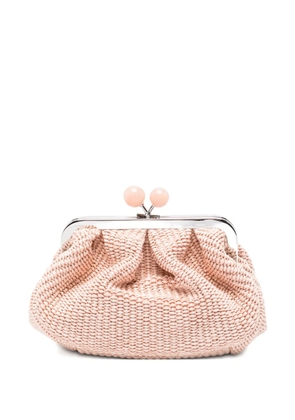 Weekend Max Mara Pasticcino woven clutch bag - Pink