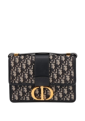 Christian Dior Pre-Owned 30 Montaigne Oblique leather handbag - Black