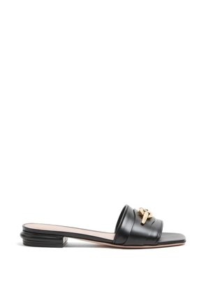 Valentino Garavani VLogoThe Bold Edition slide sandals in calfskin 20mm - Black