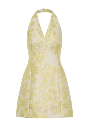 Anna Quan floral halterneck dress - Yellow
