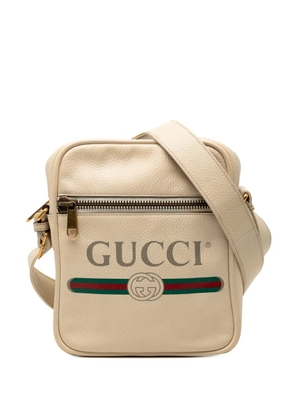 Gucci Pre-Owned 2000-2015 Grained Calfskin Logo crossbody bag - Brown