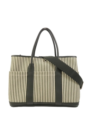 Hermès Pre-Owned Garden Party striped tote bag - Green