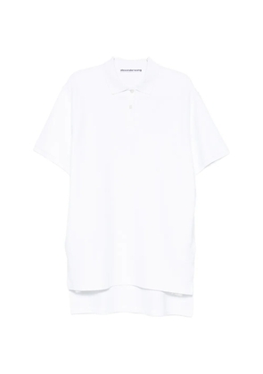 Alexander Wang high-low polo mini dress - White