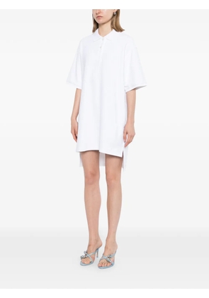 Alexander Wang logo-embroidered pocket mini dress - White