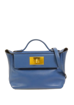 Hermès Pre-Owned mini 24/24 leather crossbody bag - Blue