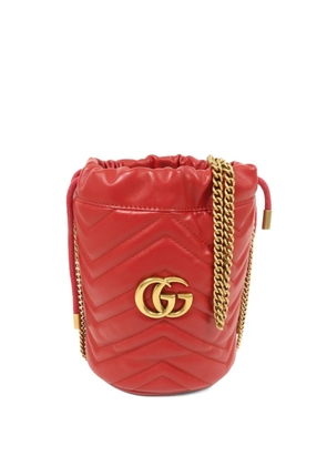 Gucci Pre-Owned GG Marmont matelassé shoulder bag - Red