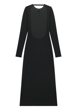 Courrèges semi-sheer open-back midi dress - Black