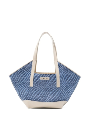 Marni woven shoulder bag - Blue