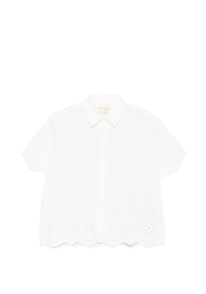 MC2 Saint Barth broderie-anglaise shirt - White