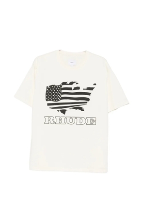RHUDE graphic-print T-shirt - Neutrals