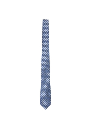 Kiton floral-print tie - Blue