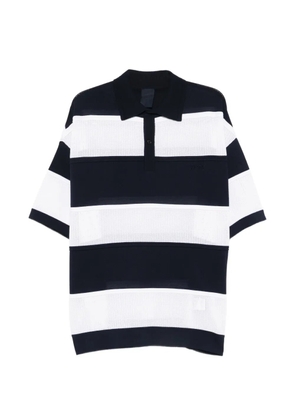Juun.J buttoned striped polo shirt - Blue
