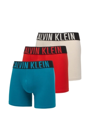 Calvin Klein logo-waistband boxers (set of three) - Blue
