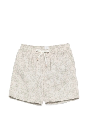 Eleventy floral-print swim shorts - Neutrals