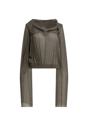 Rick Owens cropped hoodie - Green