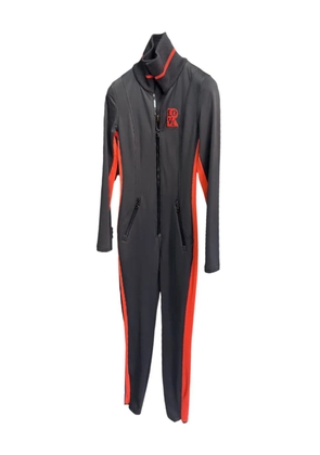 AccessXPrive panelled logo performance jumpsuit - Black