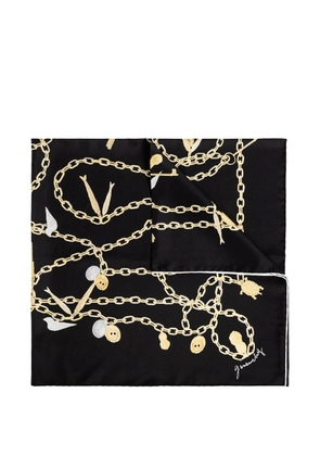 Givenchy chain-motif silk scarf - Black