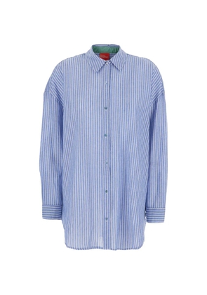 Merci striped long-sleeve shirt - Blue