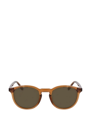 Lacoste transparent round-frame sunglasses - Brown