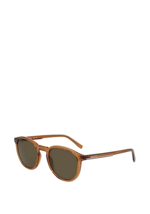 Lacoste transparent round-frame sunglasses - Brown