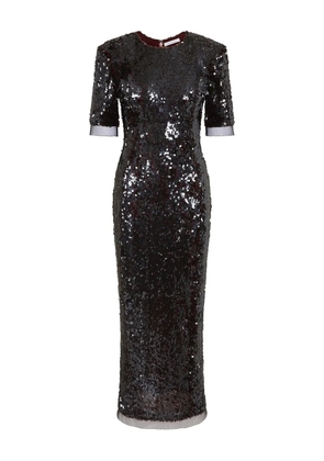 Rachel Gilbert Kaia sequin sleeve dress - Black